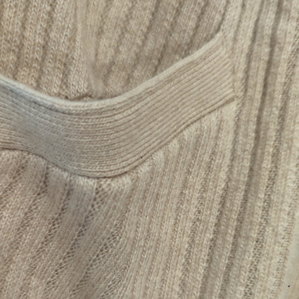 Banana Republic Camel Ribbed Knit Cardigan Italian Yarn Nwt - Picture 3 of 8